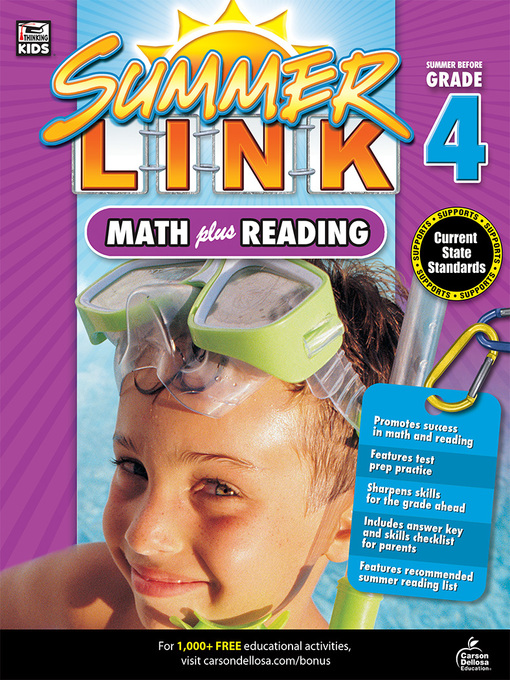 Title details for Math Plus Reading Workbook: Summer Before Grade 4 by Brighter Child - Available